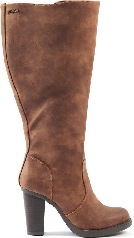 Gabylou Laarzen voor brede kuiten XL Model Kamilla Camel