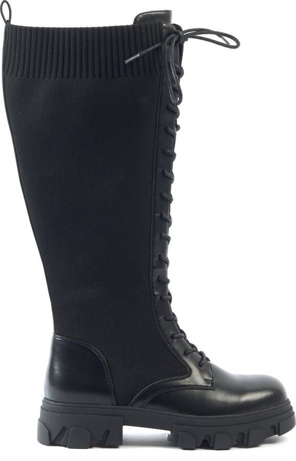 Gabylou XL laarzen voor brede kuiten Model Margot. Black