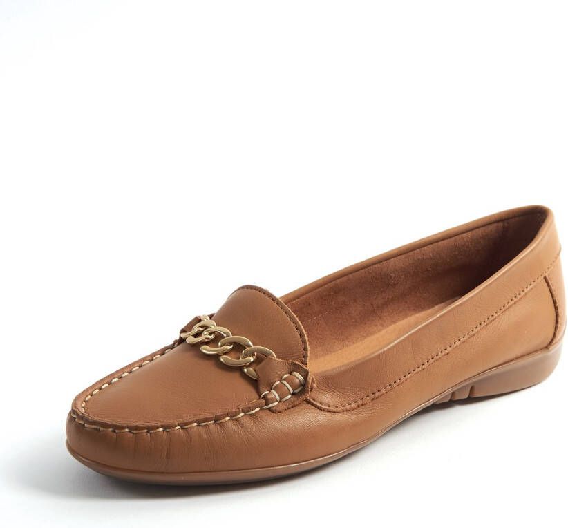 Gabylou Mocassins comfort leer ketting Model Mercedes Marine - Foto 1