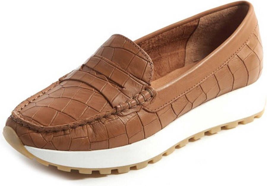 Gabylou Mocassin comfort mode leer Model Apoline Marine