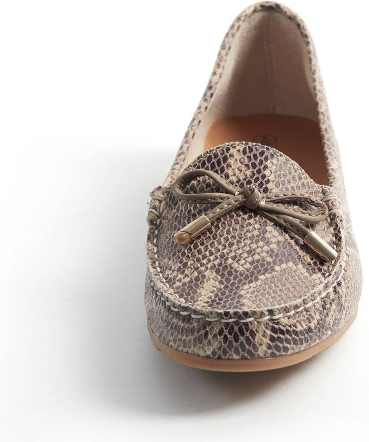 Gabylou Mocassins comfort reptielenleer Model Carmen Marine