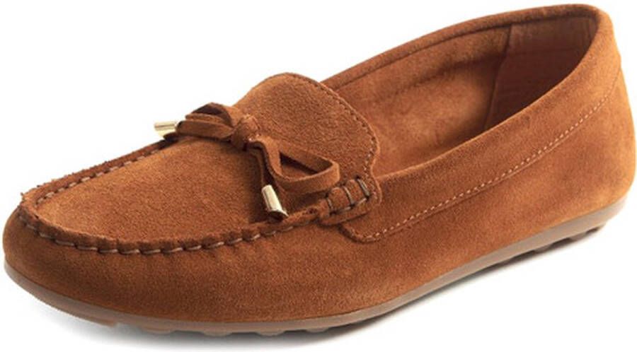 Gabylou Mocassins comfort leer suède Model Caroline Marine - Foto 6