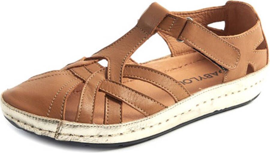 Gabylou Opengewerkte sandalen comfort leer Brede voet H Model Marie Odile Ecru Argent - Foto 6