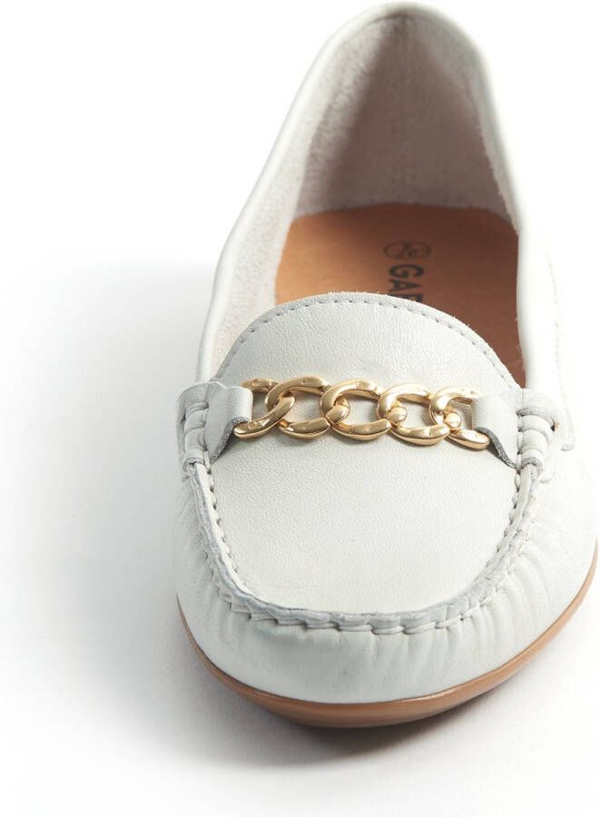 Gabylou Mocassins comfort leer ketting Model Mercedes Marine - Foto 3