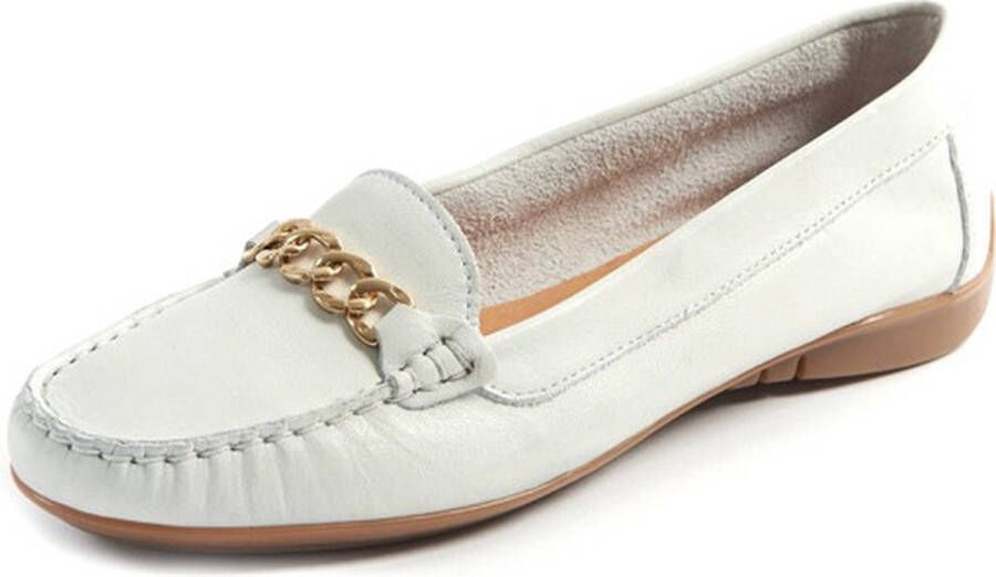 Gabylou Mocassins comfort leer ketting Model Mercedes Marine - Foto 6