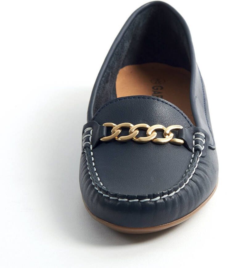 Gabylou Mocassins comfort leer ketting Model Mercedes Marine - Foto 2