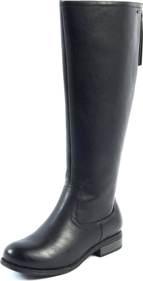 Gabylou VARIO XL 2XL laarzen voor brede kuiten Model Guiomar Croco. Black - Foto 5