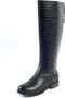 Gabylou VARIO XL 2XL laarzen voor brede kuiten Model Guiomar Croco. Black - Thumbnail 2