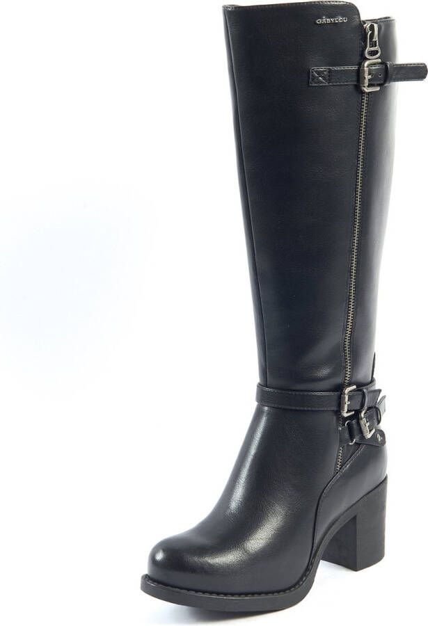 Gabylou XL laarzen voor brede kuiten Model Chrystel Black23