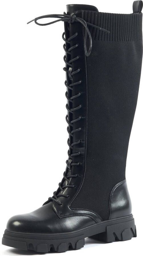Gabylou XL laarzen voor brede kuiten Model Margot. Black