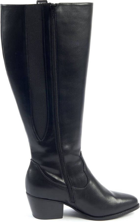 Gabylou XL laarzen voor brede kuiten Model Vanessa. Black23