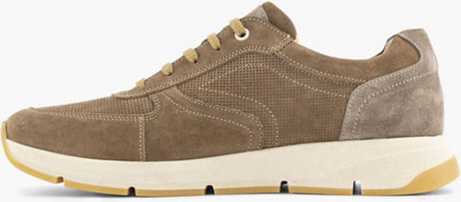 Gallus Heren Bruine leren sneaker - Schoenen.nl