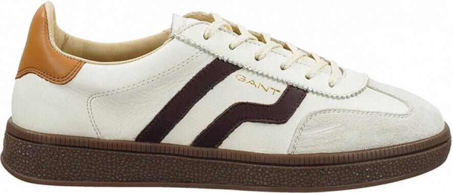 Gant Leren sneakers met contrastgarnering model 'Cuzima'