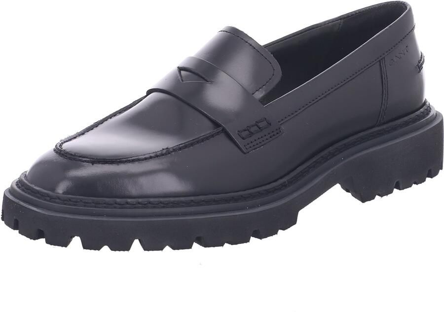 Gant Leren loafers met schachtbrug model 'Ivyhill'