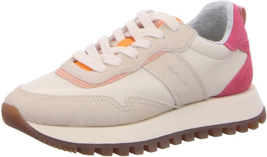 Gant damessneaker Caffay suède 28533472 beige oranje