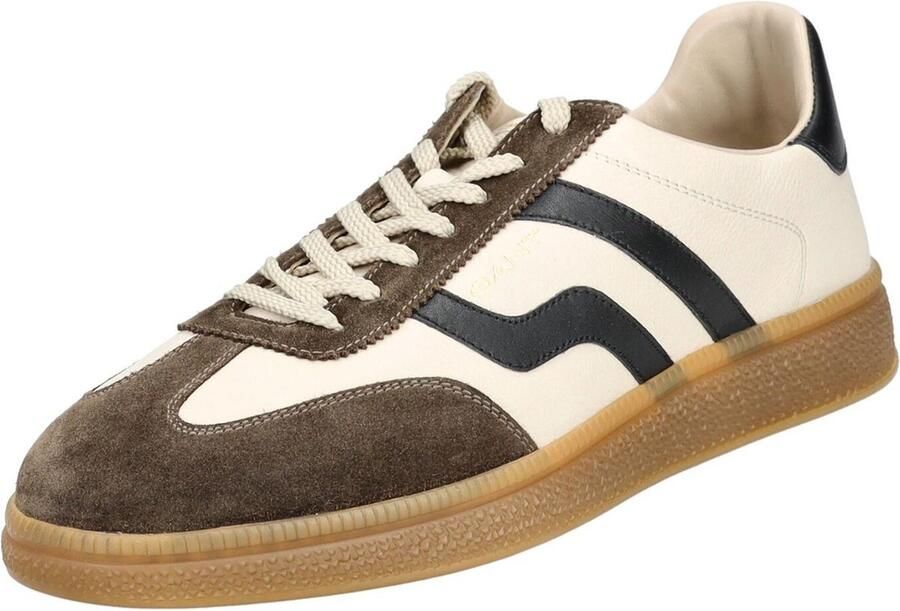 Gant herensneaker Cuzmo suede 29631642 wit bruin zwart