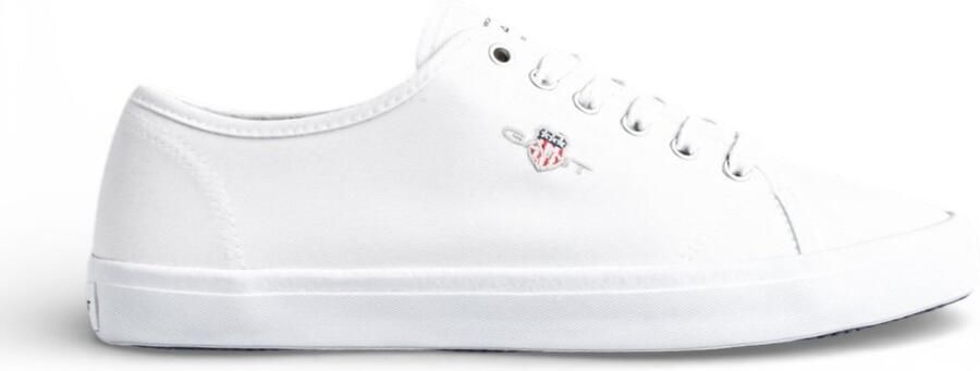 Gant Pillox sloffen van wit keperstof