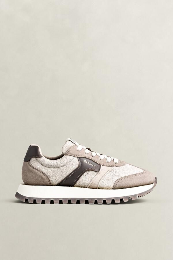 GANT Sneakers laag 'Cuzmo' lichtbeige wijnrood