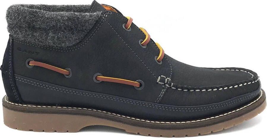 Gant Hodges Navy Nubuck Leather Felts