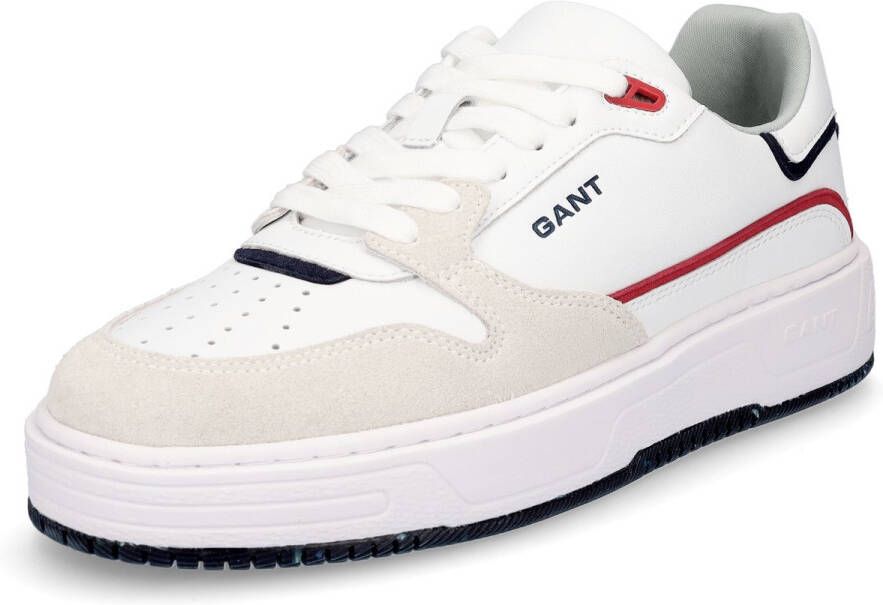 Gant leren herensneaker Kanmen wit