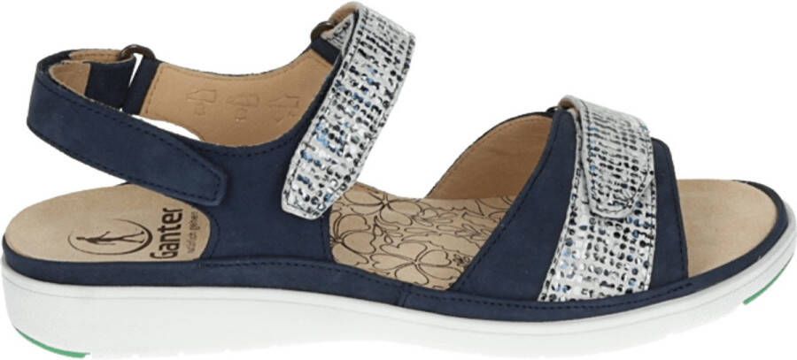 Ganter 200172~~~~~~~~~~~~~~~~~~~~~~~~ Platte sandalenDames Sandalen Blauw