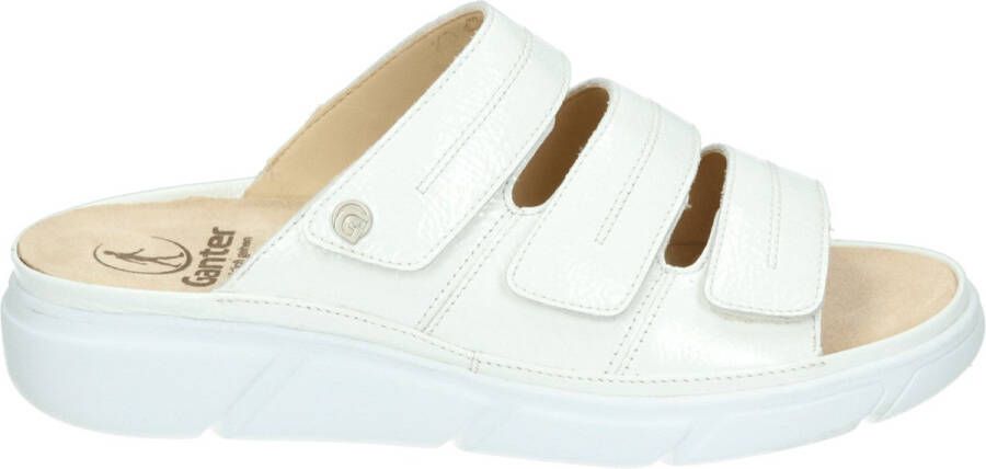 Ganter 200404~HALINA~~~~~~~~~~~~~~~~~ Dames slippers Wit beige