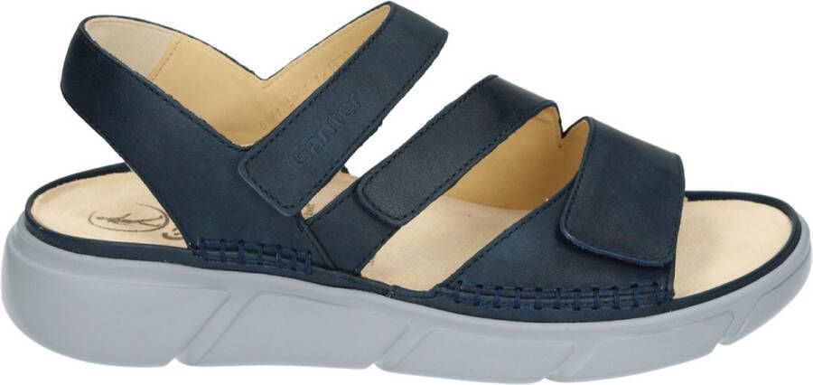 Ganter 200471~HALINA~~~~~~~~~~~~~~~~~ Platte sandalenDames Sandalen Blauw