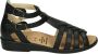 Ganter 202871~SONNICA~HS~~~~~~~~~~~~~ Platte sandalenDames Sandalen Zwart - Thumbnail 1