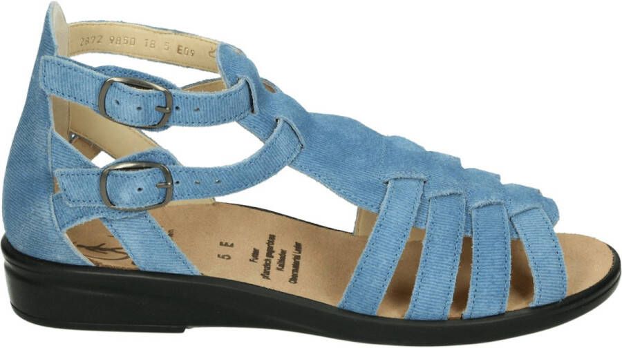 Ganter 202872~SONNICA~HS~~~~~~~~~~~~~ Platte sandalenDames Sandalen Blauw