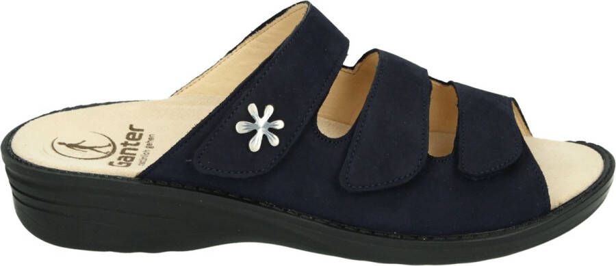 Ganter 205802~~~~~~~~~~~~~~~~~~~~~~~~ Dames slippers Blauw
