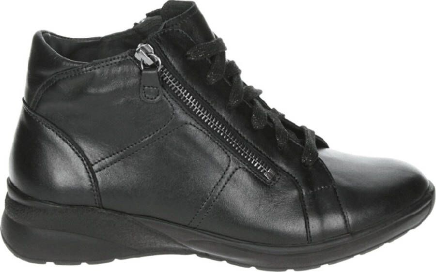 Ganter 208081~~~~~~~~~~~~~~~~~~~~~~~~ Hoge sneakersVeterlaarzenDames veterschoenenDames sneakersHalf-hoge schoenen Zwart