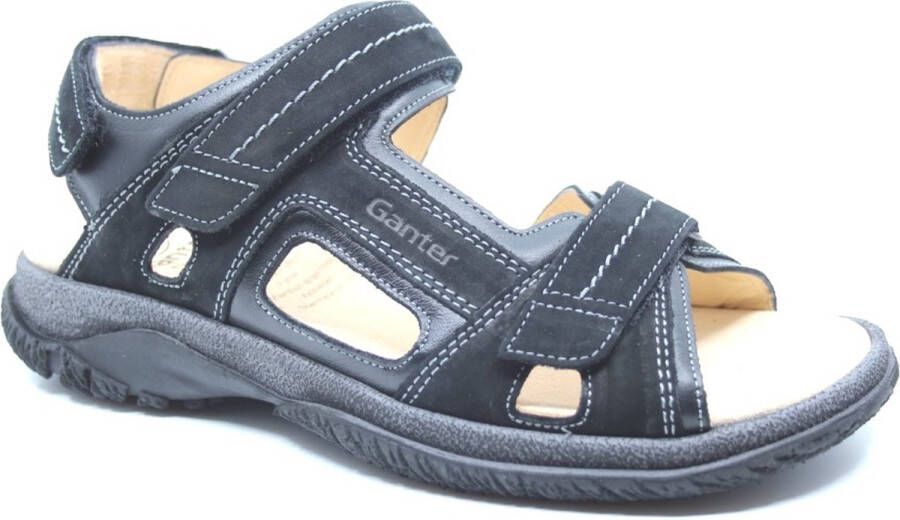 Ganter 257128~~~~~~~~~~~~~~~~~~~~~~~~ Heren sandalen Zwart