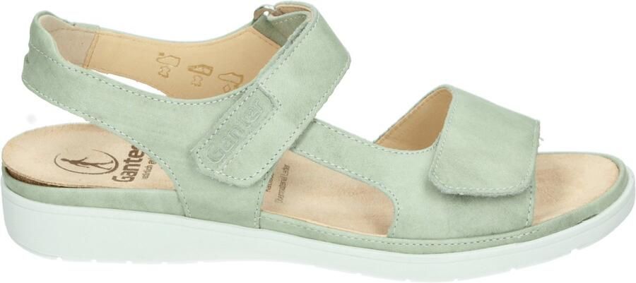 Ganter 200181~GINA~~~~~~~~~~~~~~~~~~~ Platte sandalenDames Sandalen Groen