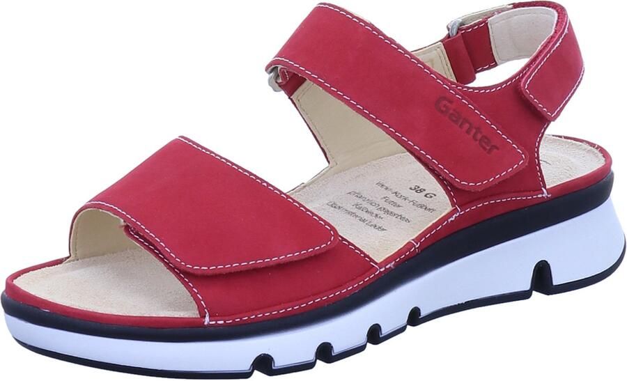 Ganter 200612-4000 dames sandalen rood