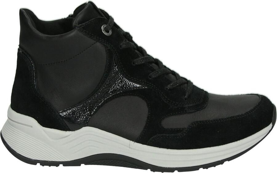Ganter 202070 GRACE-G Hoge sneakers Veterboots Dames veterschoenen Dames sneakersHalf-hoge schoenen Zwart