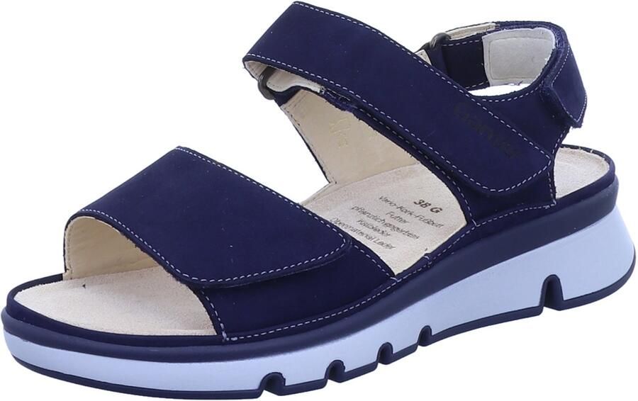 Ganter Blauwe Comfort Sandalen voor Dames
