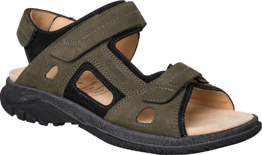 Ganter Groene herensandaal met uitneembare inlegzool