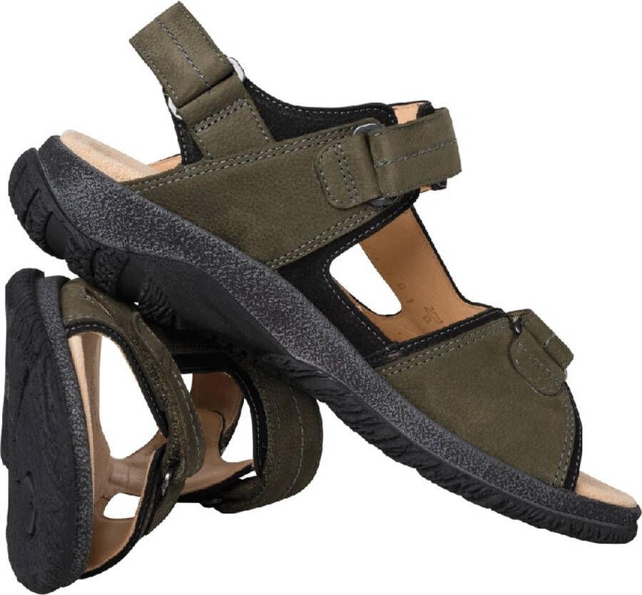 Ganter Groene herensandaal met uitneembare inlegzool - Foto 2