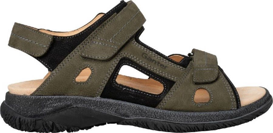 Ganter Groene herensandaal met uitneembare inlegzool