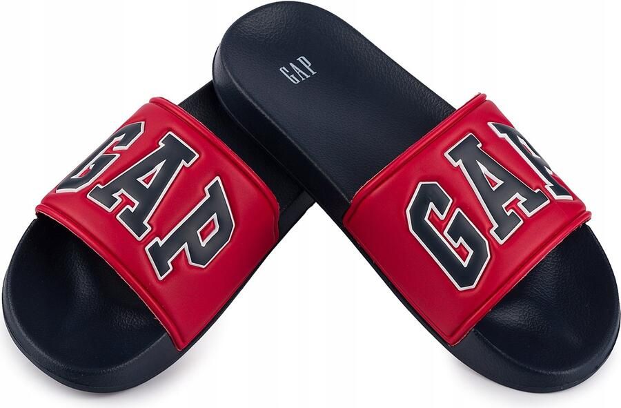 Gap Heren Slippers Sportief Blauw Rood