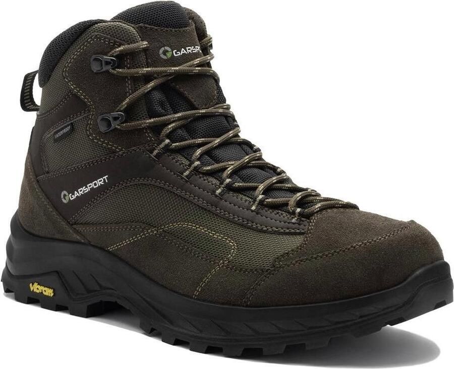 Garsport averau mid wp hiking boots brown olive waterproof suède