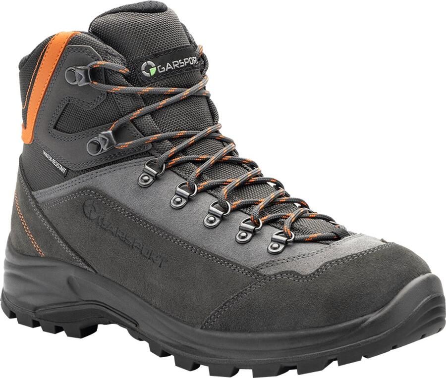 Garsport teide mid wp hiking boots antracite orange wateproof suède