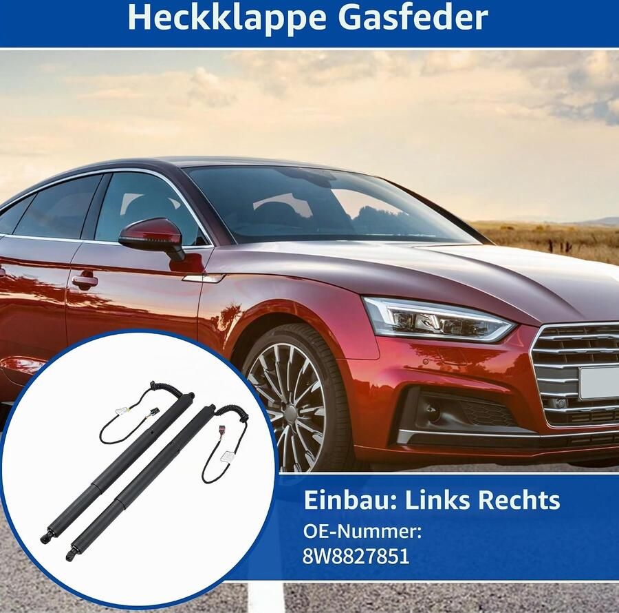 Gasveer voor Audi A5 S5 Sportback 17-22 (paar)