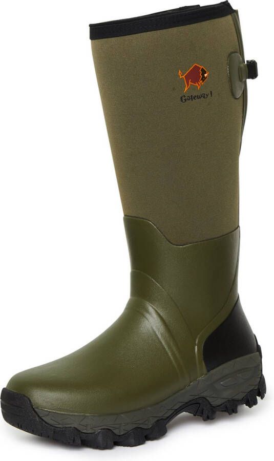 Gateway 1 Gateway1 Woodwalker Laars Khaki Green 18 4mm Outdoorlaarzen Rubber