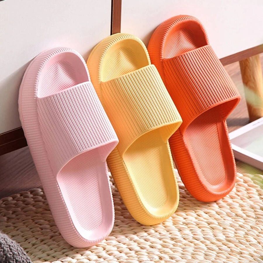 GCT GlobalCondor nen Unisex Bas Platform Cloud Slippers Indoor Outdoor Eva Smit Zachte Zool Kussen Slides Sandalen 2025 Zomer Antislip Strand Slippers Hype Hip Voorjaar Leuk Summer