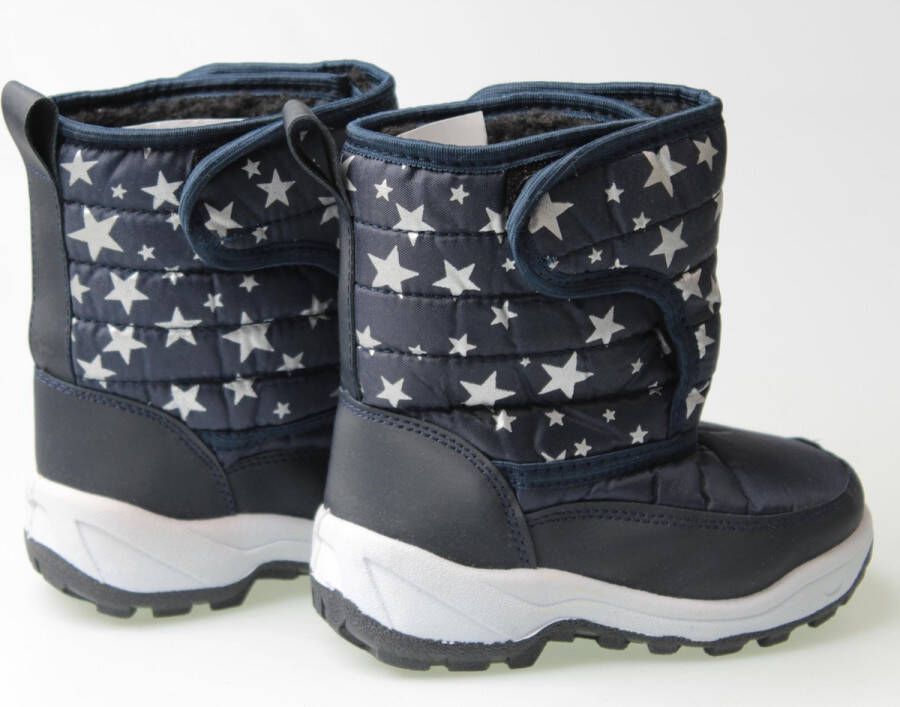 Geen m Meisje snowboots donker blauw met sterren