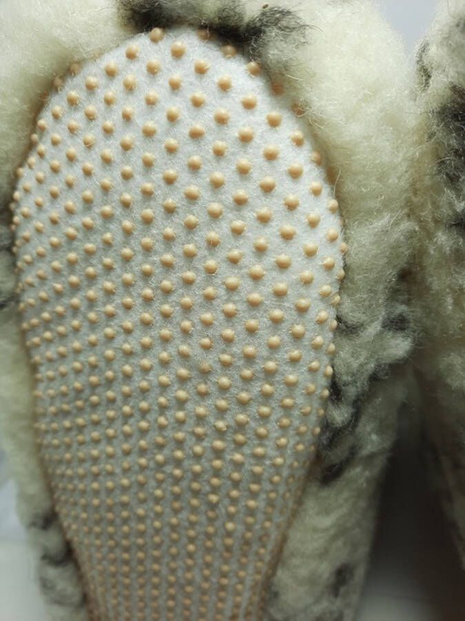 Geen merknaam Schapenwollen sloffen bont 100% natuur comfortabele nieuwe luxe sloffen direct leverbaar handgemaakt sheep wool shuffle woolen slippers schoen pantoffels warmers slof