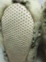 Geen merknaam Schapenwollen sloffen bont 100% natuur comfortabele nieuwe luxe sloffen direct leverbaar handgemaakt sheep wool shuffle woolen slippers schoen pantoffels warmers slof - Thumbnail 1