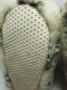 Geen merknaam Schapenwollen sloffen bont 100% natuur comfortabele nieuwe luxe sloffen direct leverbaar handgemaakt sheep wool shuffle woolen slippers schoen pantoffels warmers slof - Thumbnail 2