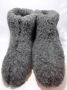 Geen merknaam Schapenwollen sloffen grijs 100% natuurproduct comfortabele nieuwe luxe sloffen direct leverbaar handgemaakt sheep wool shuffle woolen slippers schoen pantoffels warmers slof - Thumbnail 2